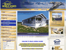 Tablet Screenshot of beachmobilehomes.com